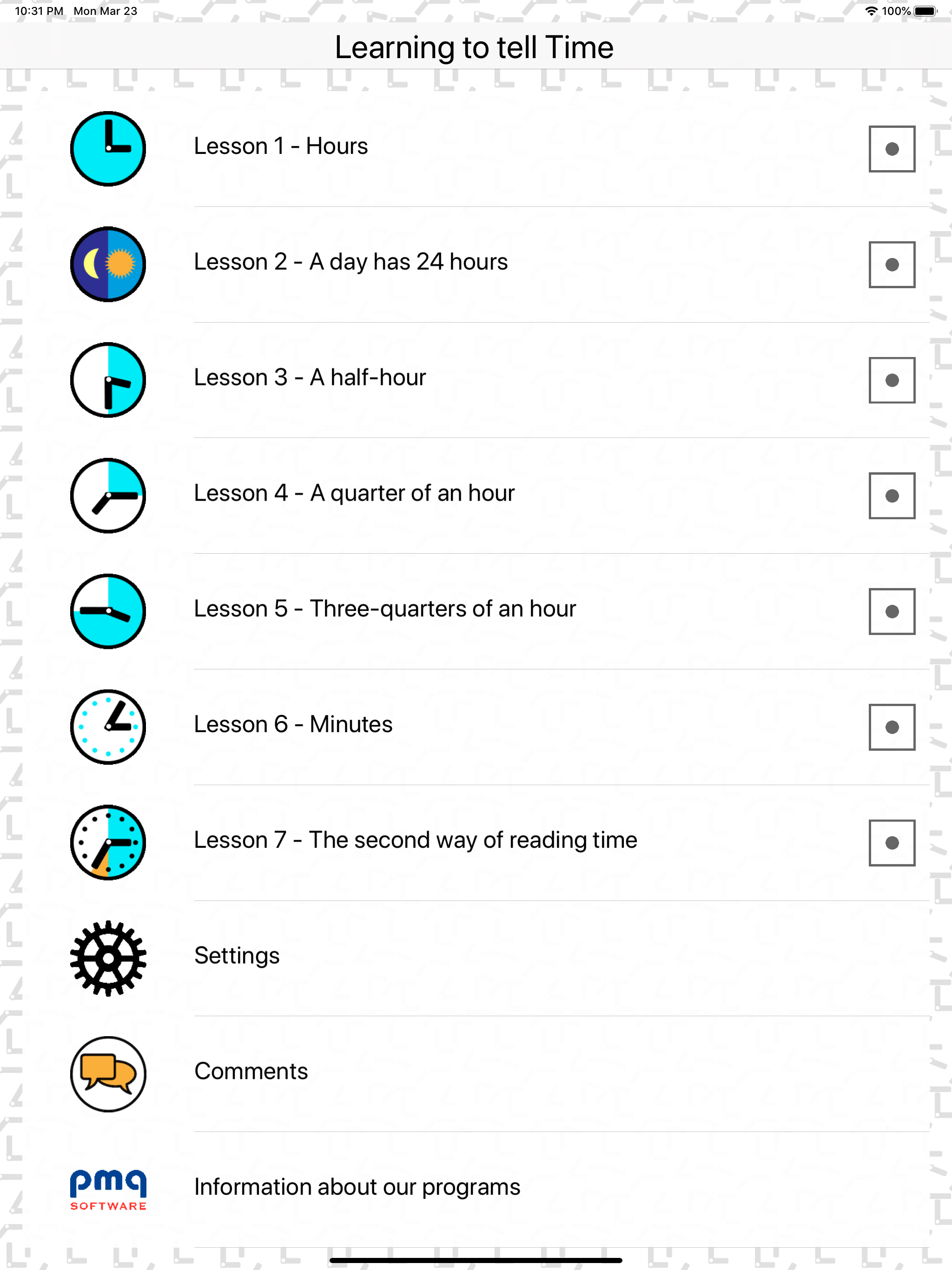 Learning to tell Time screenshot 6