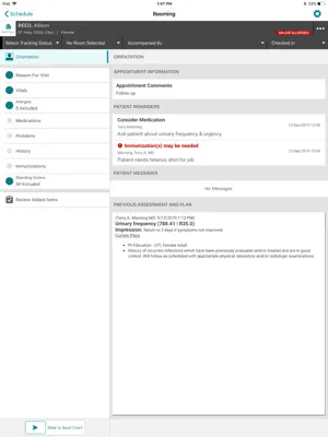 Veradigm EHR Rooming screenshot 1