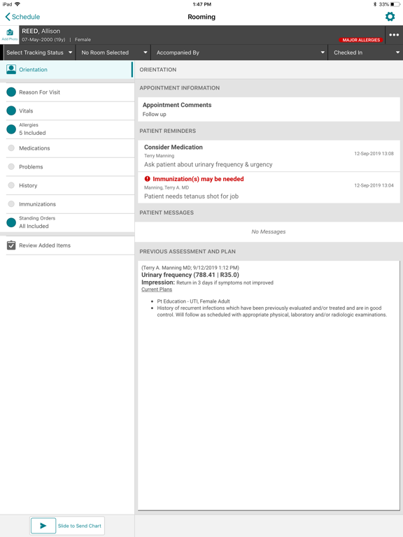 Screenshot #4 pour Veradigm EHR Rooming