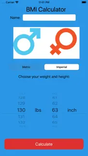 bmi calculator pro. iphone bildschirmfoto 1