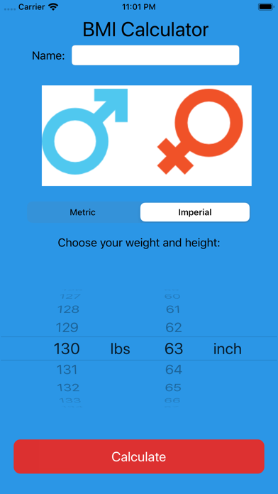 Screenshot #1 pour BMI Calculator Pro.