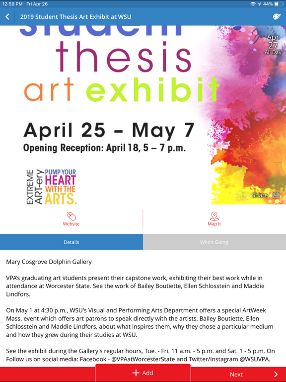 Discover Central MA! iPad screenshot 5 - Travel app