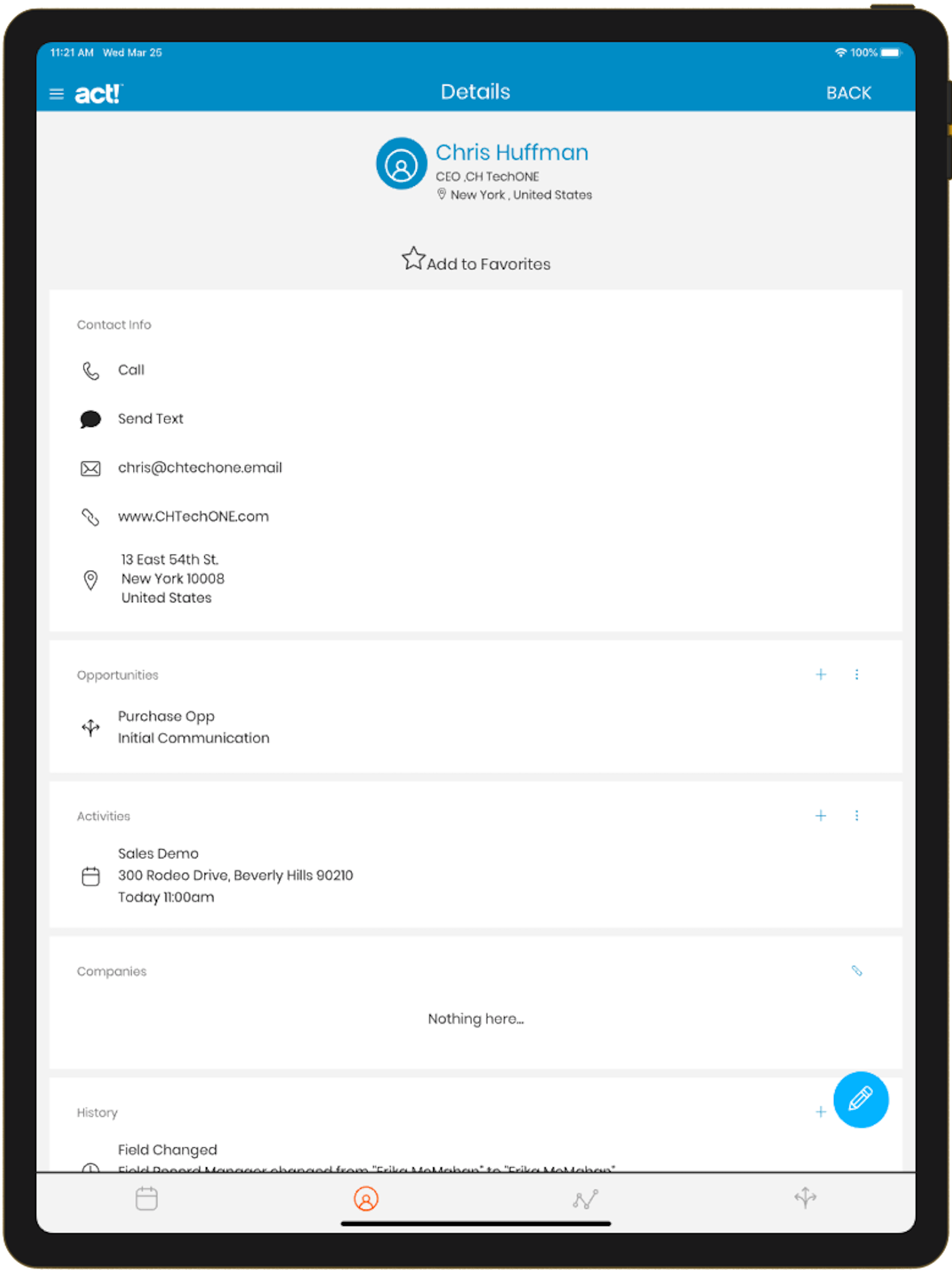 Mobile CRM Companion
