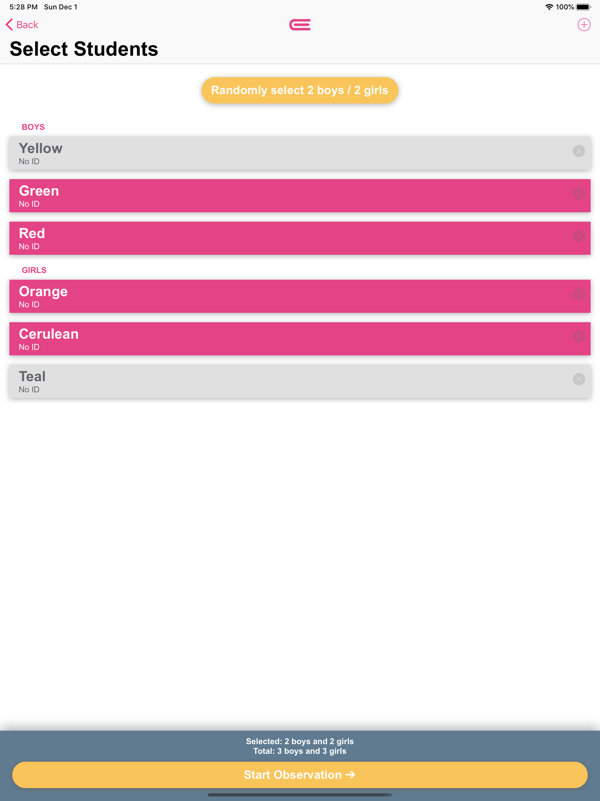 EduSnap: Classroom Observation