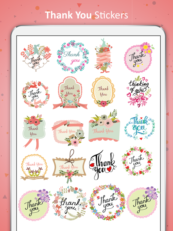 Screenshot #4 pour Thank you card Stickers