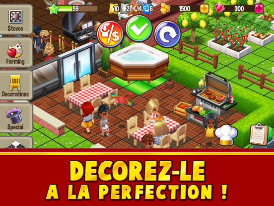 Screenshot #6 pour Food Street: Jeux de Cuisine