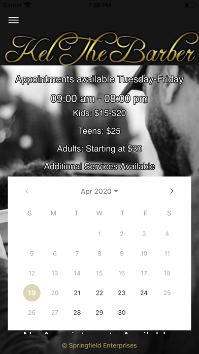 Kel The Barber iPhone screenshot 9 - Business app