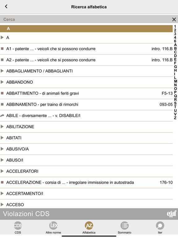 Violazioni CDS iPad screenshot 5