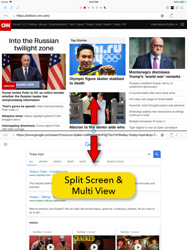 ‎Split Screen: MultiTasking Web Screenshot