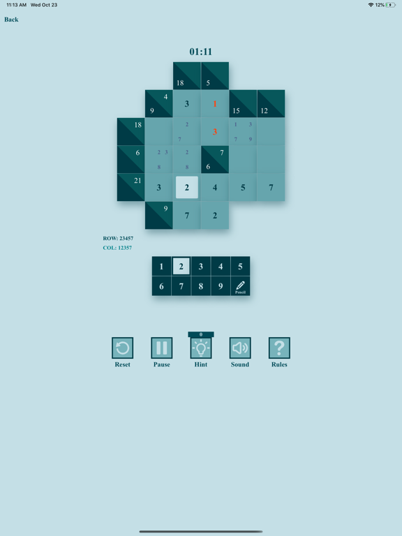 Screenshot #4 pour Kakuro Challenge