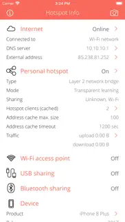 hotspot info iphone capturas de pantalla 1