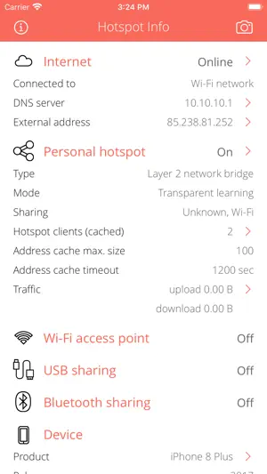Hotspot Info screenshot 1