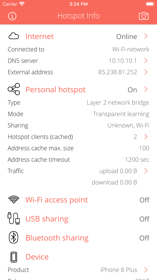 #1. Hotspot Info (iOS) 由: Csaba Iranyi
