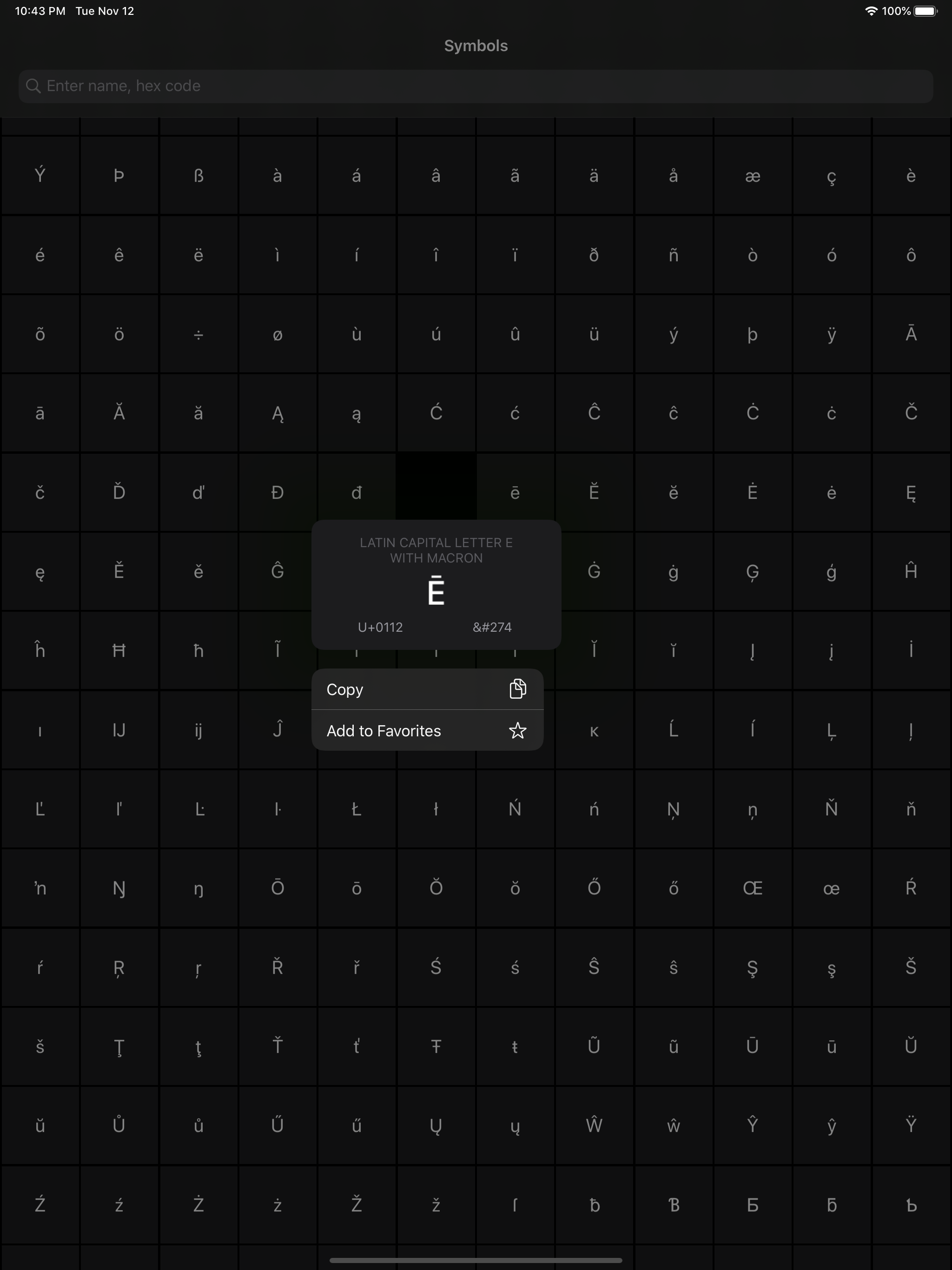 Symbols – all characters screenshot 6
