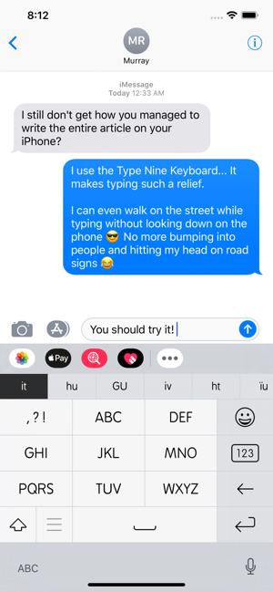 ‎Type Nine - T9 Keyboard Screenshot