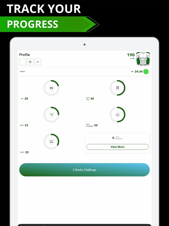 Six Pack Abs - Workout Routine iPad screenshot 4 - Health & Fitness app