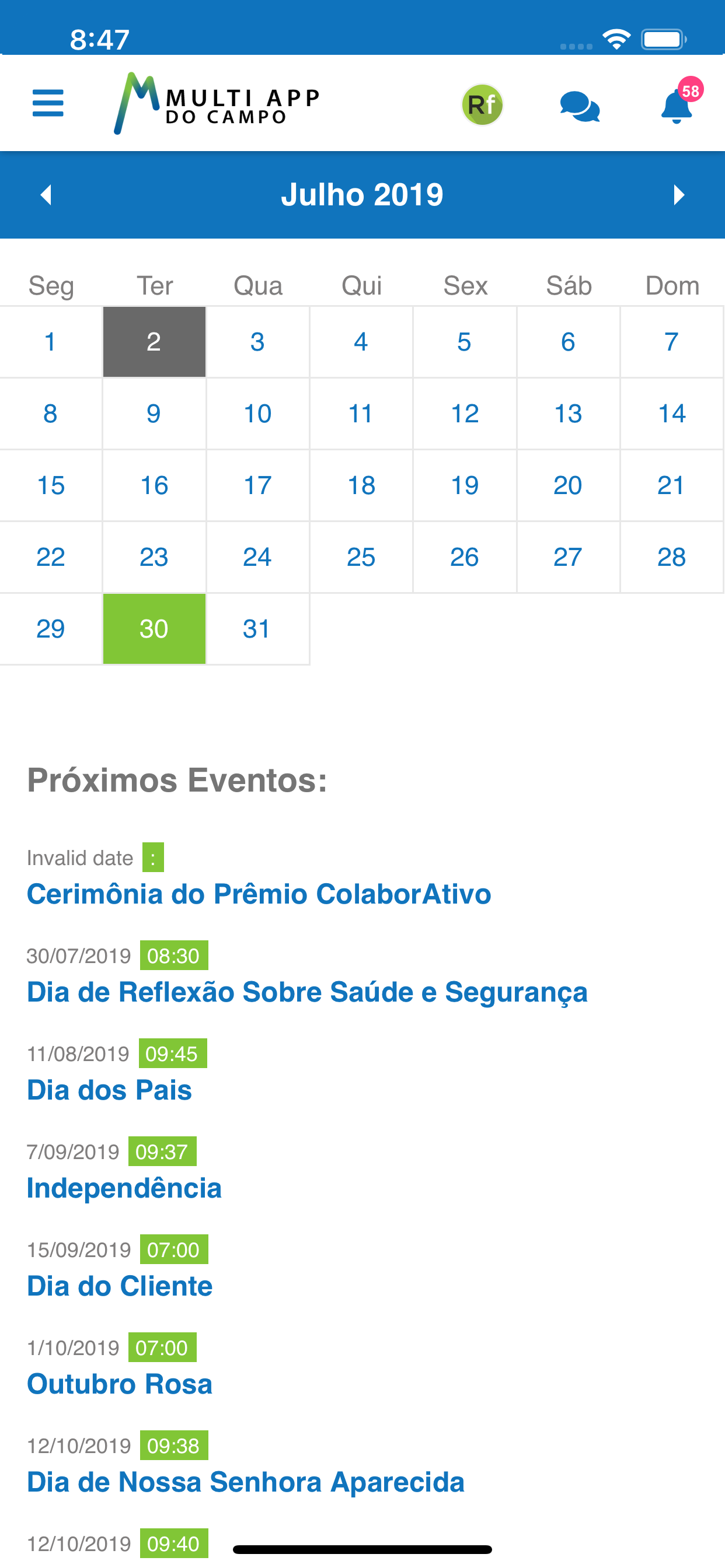 Multi APP do Campo da CPFL