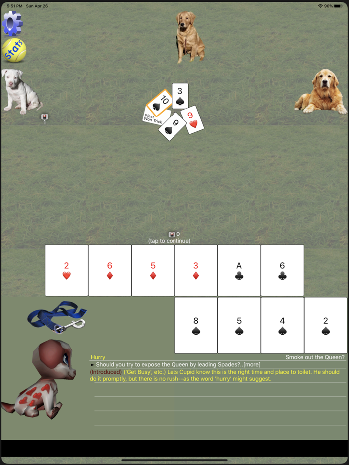 K9 Hearts Trick Card Game