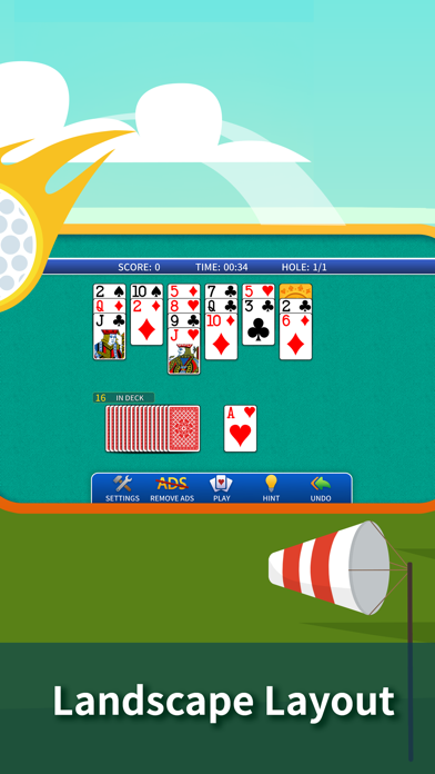 Golf Solitaire Classic. Screenshot