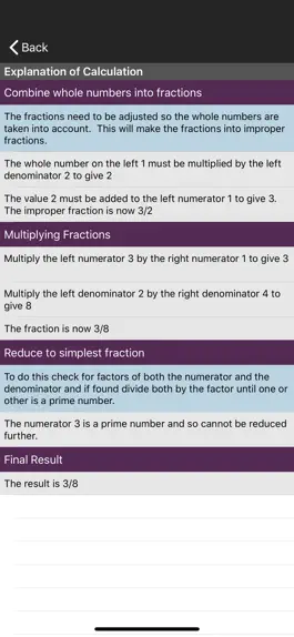 Game screenshot Fractions Calculator apk
