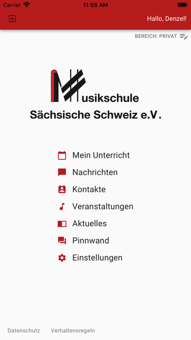Musikschule Sächsische Schweiz Screenshot