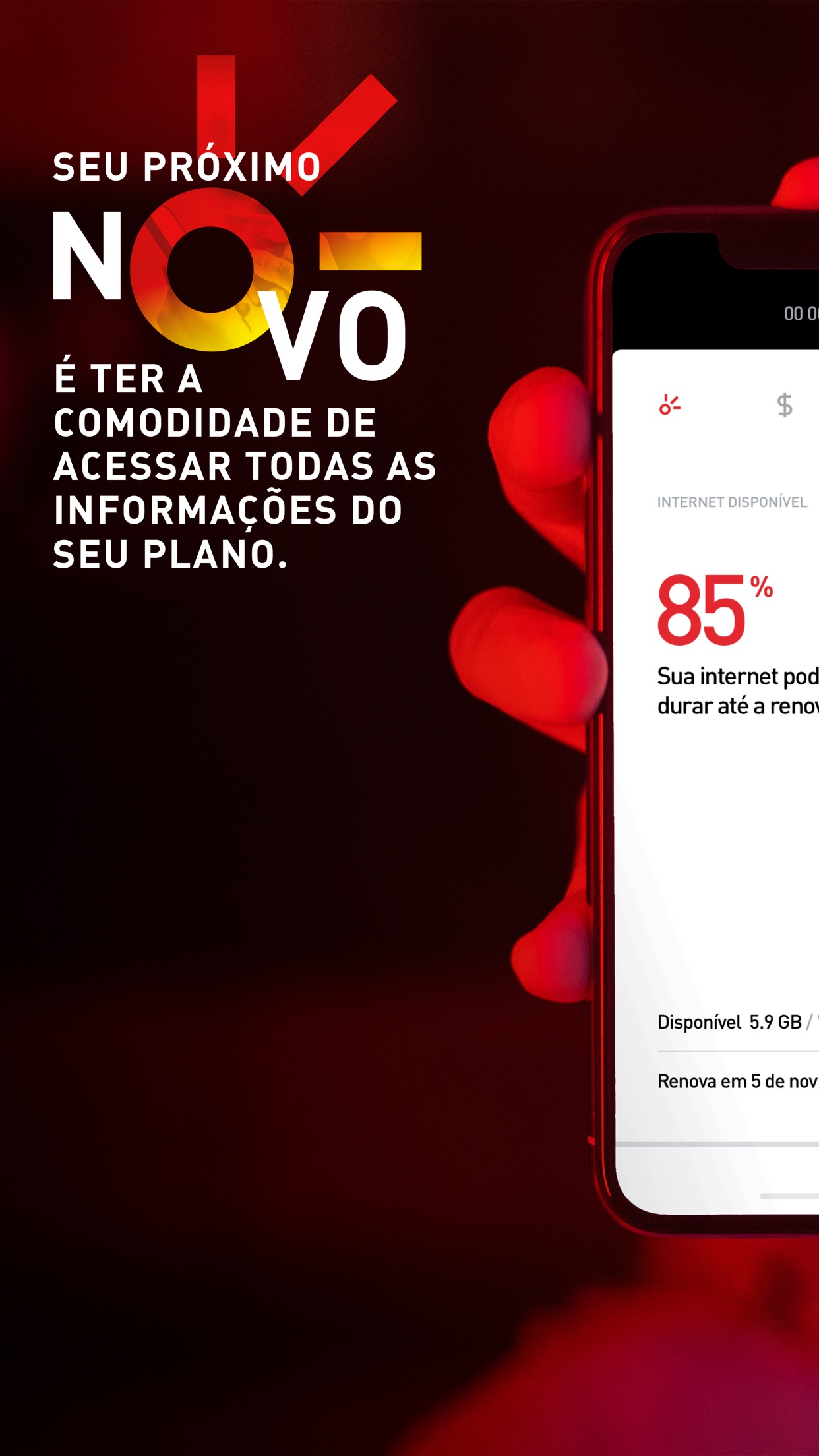 Screenshot do app Novo Minha Claro móvel