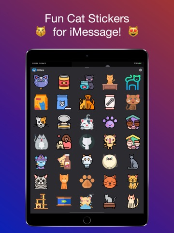 Kitters! Cat Stickers iPad screenshot