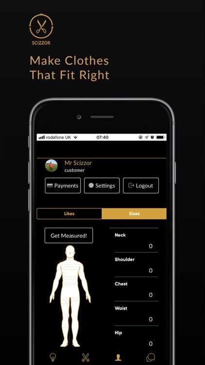 Scizzor: Custom Fashion App.