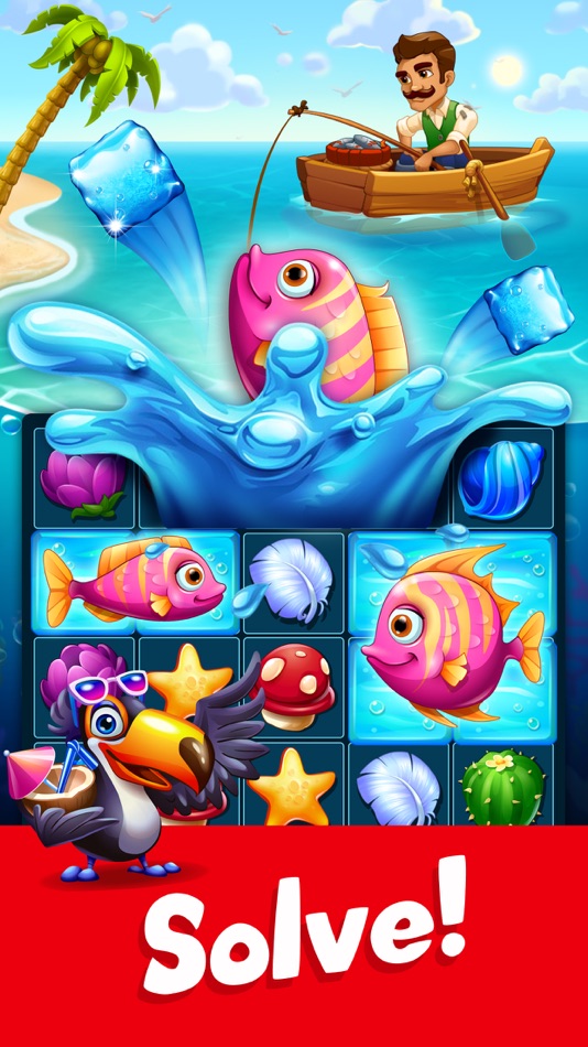 #1. Tropic Trouble Match 3 Builder (iOS) 来自: Qublix