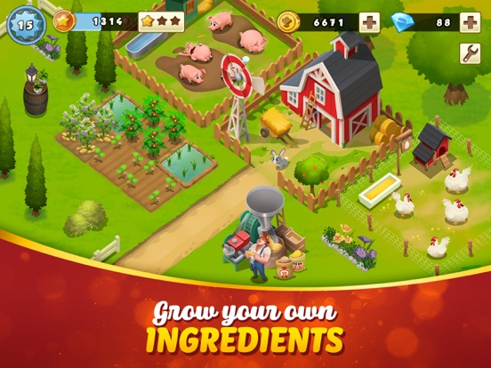 Tasty Town - The Cooking Game iPad app afbeelding 6