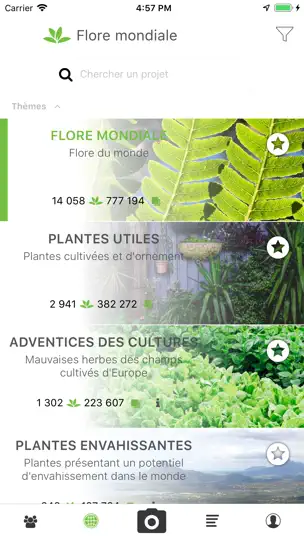 Capture d'écran de PlantNet sur iPhone 3