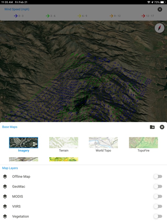 WindNinja Mobile iPad screenshot