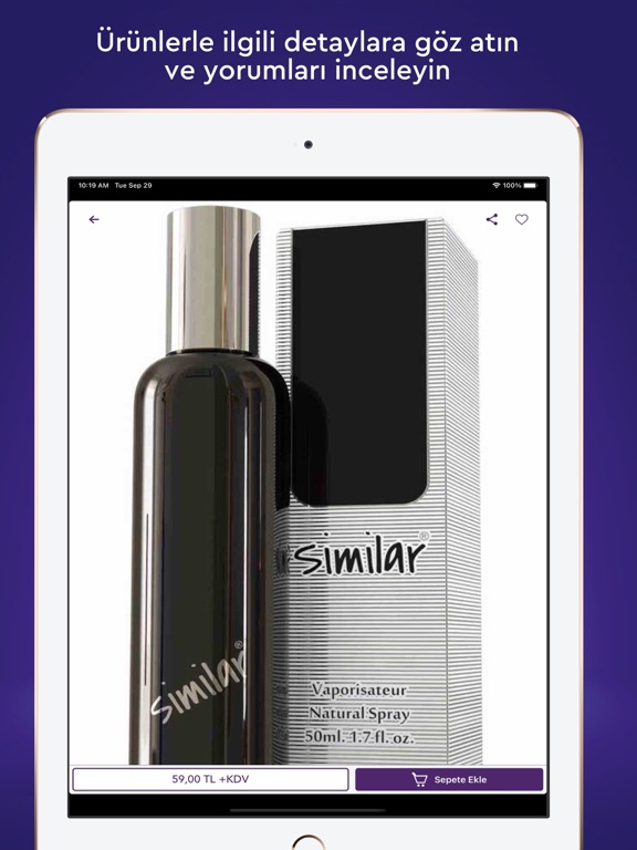 Parfümevi iPad screenshot 5 - Shopping app