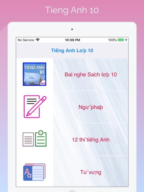 Screenshot #4 pour Tieng Anh Lop 10 - English 10