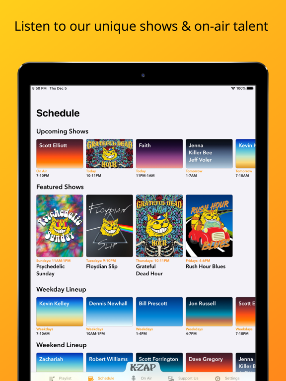 Sacramento's K-ZAP iPad screenshot 4 - Entertainment app