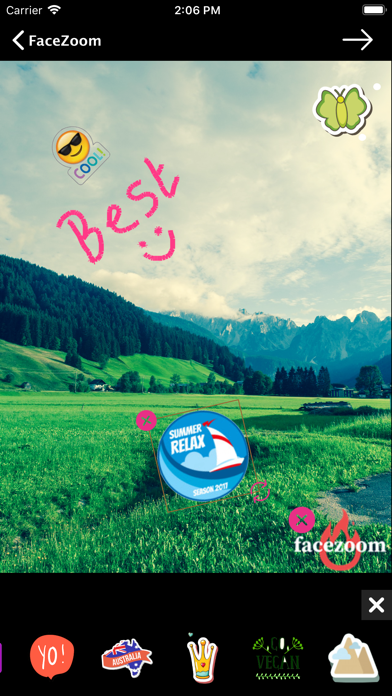 Screenshot #3 pour FaceZoom Photo Edit & Draw