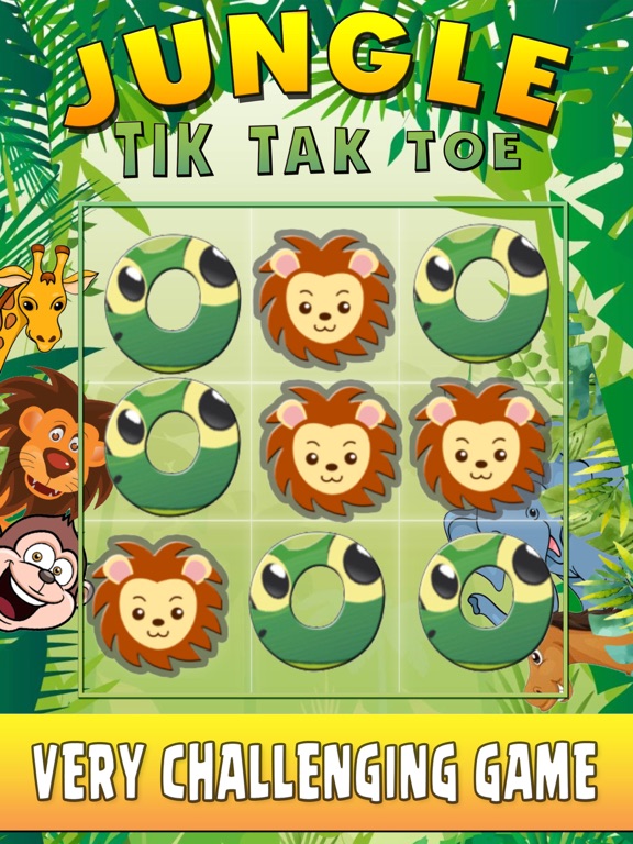 Tic Tac Toe Game XO XO JUNGLEのおすすめ画像3