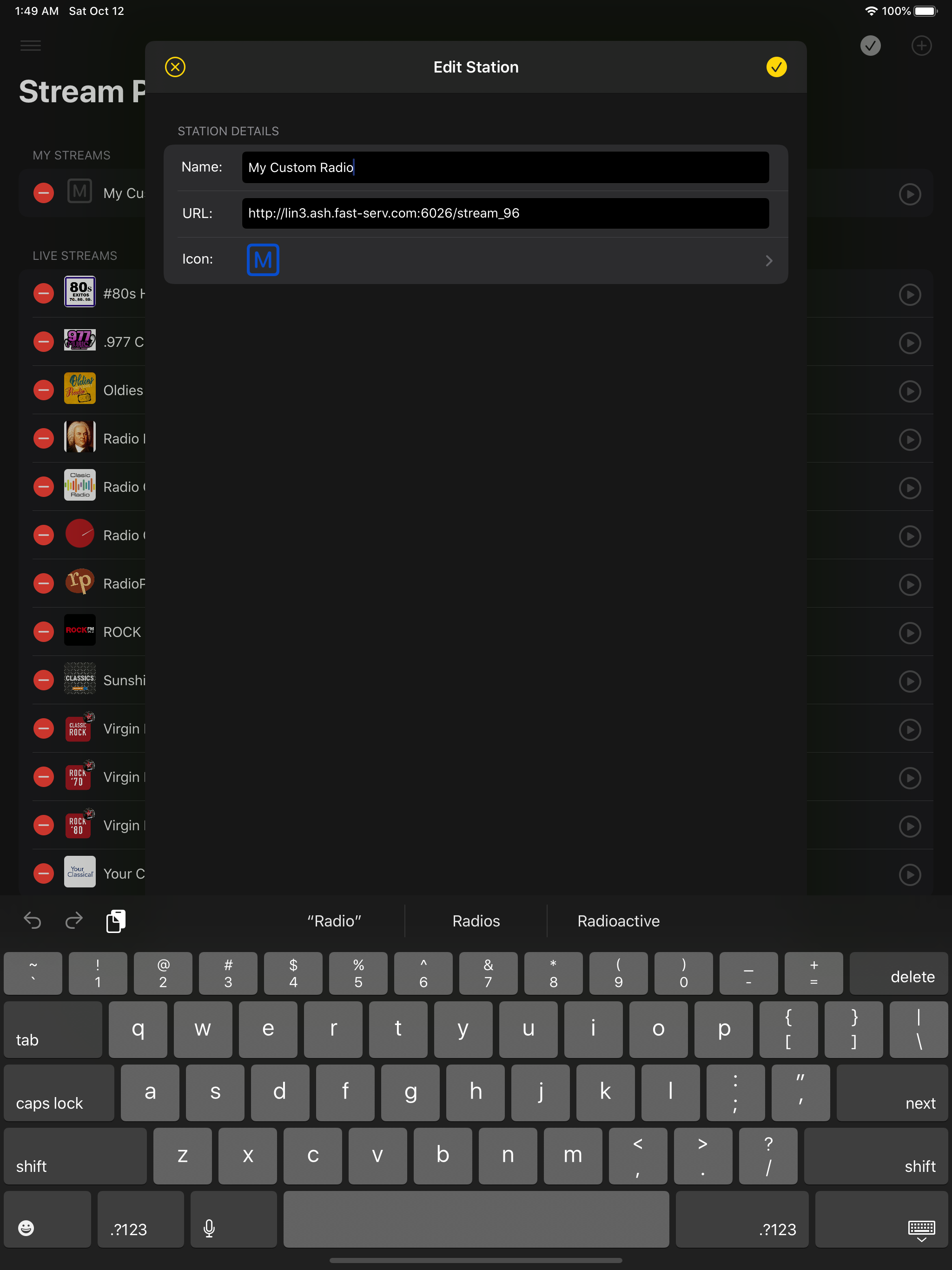 Audio Stream Player