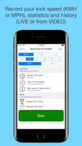 Speed Gun For Football screenshot