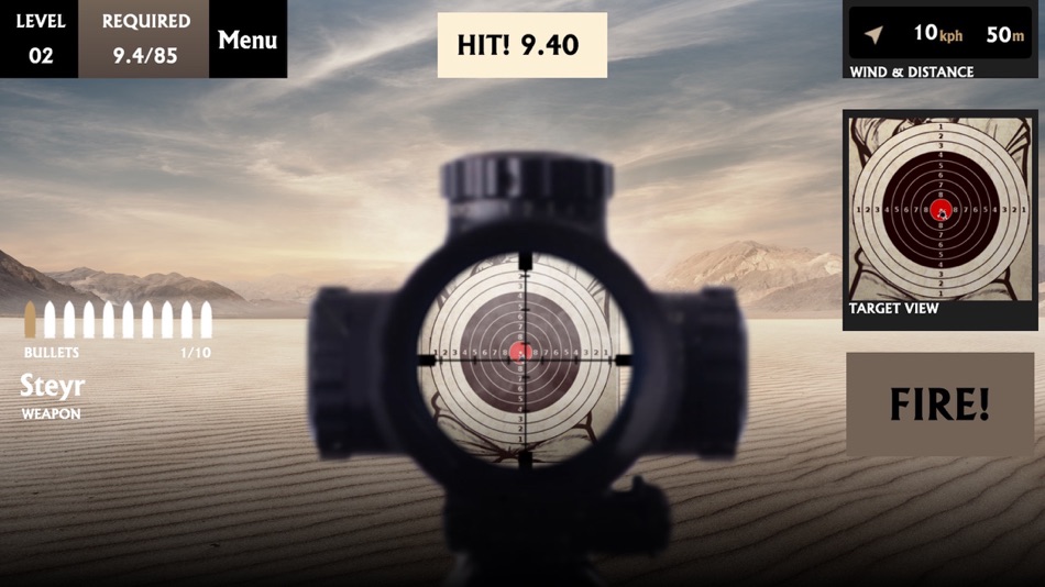 #1. Shooting Range: Desert (iOS) By: 嘉杰 孙