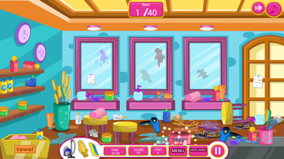 Clean Up My Fashion Hair Salon Screenshot