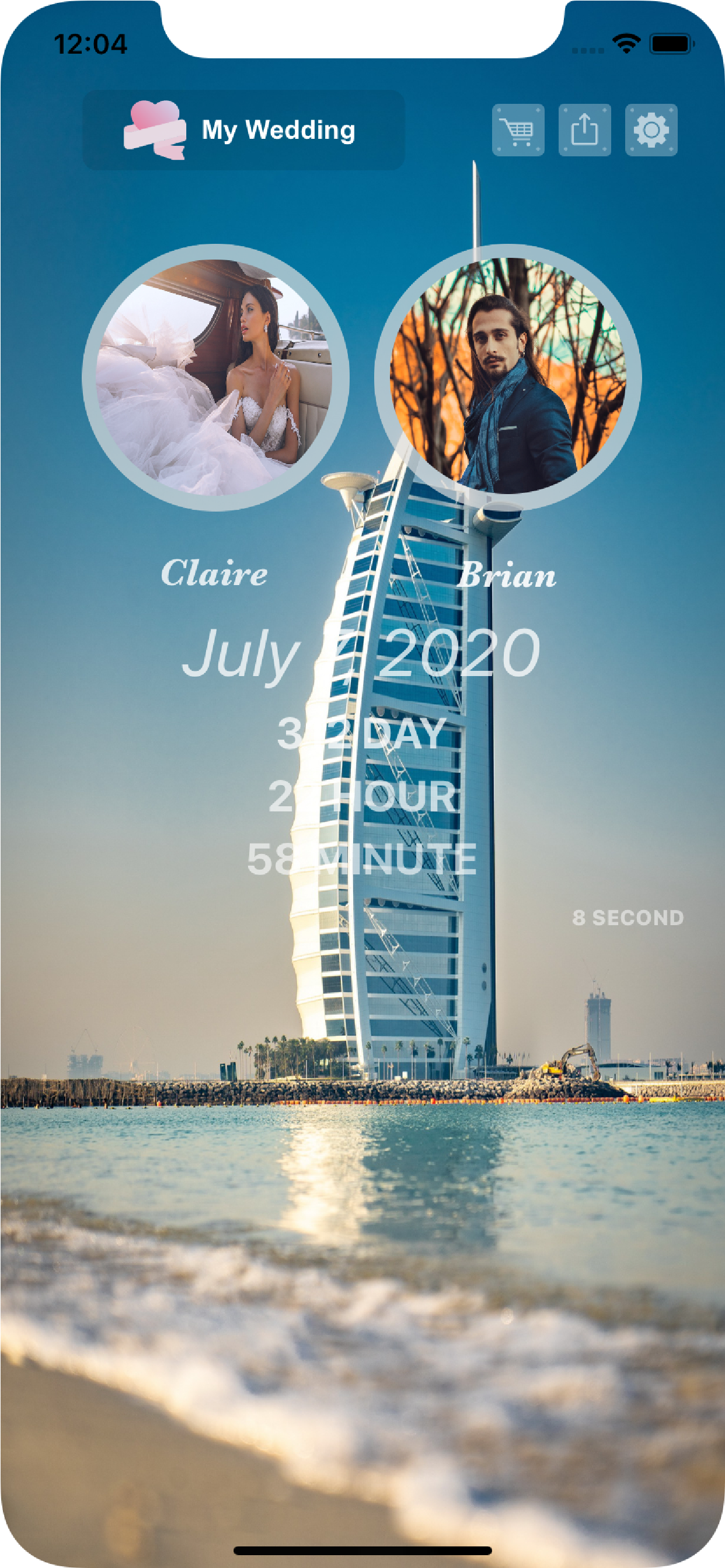 My Wedding - Share & Countdown