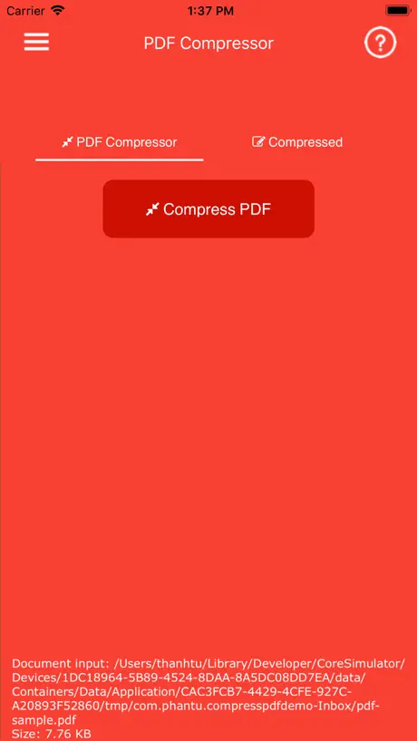 сжать файл pdf
