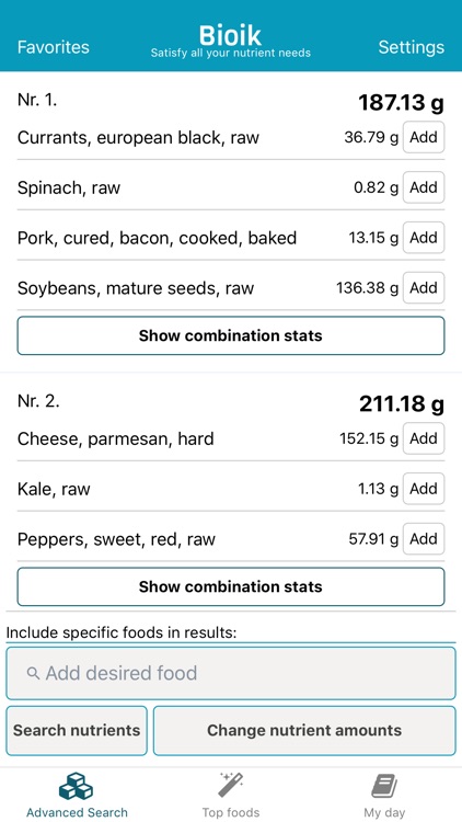 Bioik: Smart food combinations screenshot-5