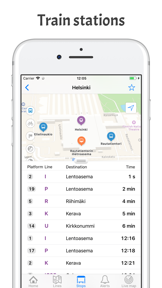 Transporter Journey planner screenshot