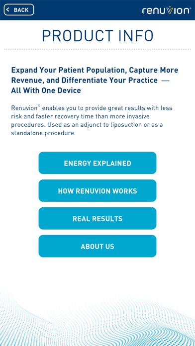 Renuvion iPhone screenshot 3 - Medical app