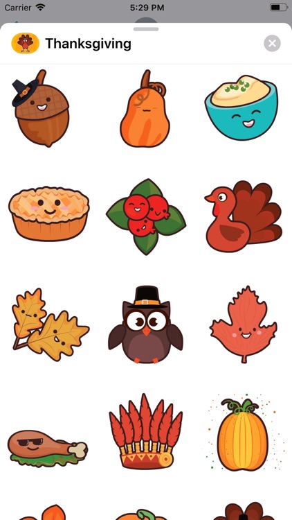 Thanksgiving Day Stickers * screenshot-4