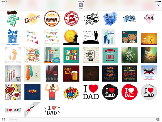 Screenshot #5 pour Father's Day Stickers