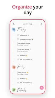 cute planner & agenda - floret iphone screenshot 4