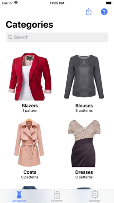 Sewing Patterns screenshot 1